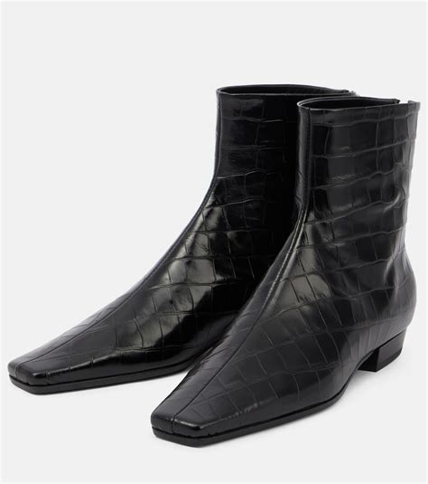 toteme croc boots